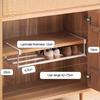 Home Shoe Cabinet Kitchen Storage Rack Retractable Shoe Organizer Layered Space Saver Easy Install Durable Durable Closet Shelf