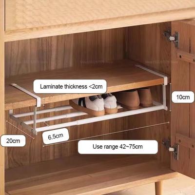 Schuhschrank für Zuhause Küchenregal Ausziehbarer Schuhorganizer Mehrschichtig Platzsparend Einfache Installation Langlebig Langlebig Schrankregal