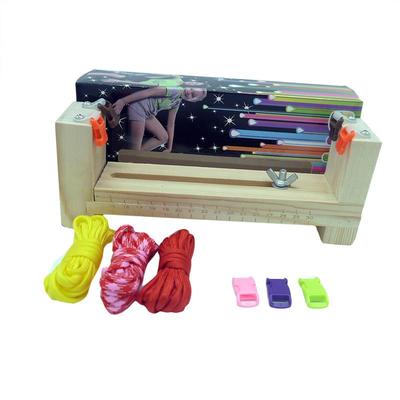 Wooden Frame DIY Bracelet Weaving Tool with Seven-Core Paracord