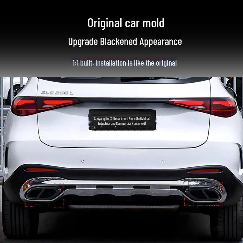 Pokrywa ramki końcówki wydechu kwadrofonicznej Mercedes-Benz GLC260/300 (Model 2023-2025)