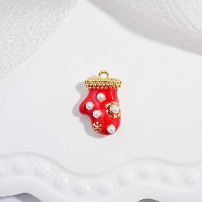 Sweet Christmas Pendant Atmosphere Christmas Hat Gloves Accessories Pendant Vd1643-1667