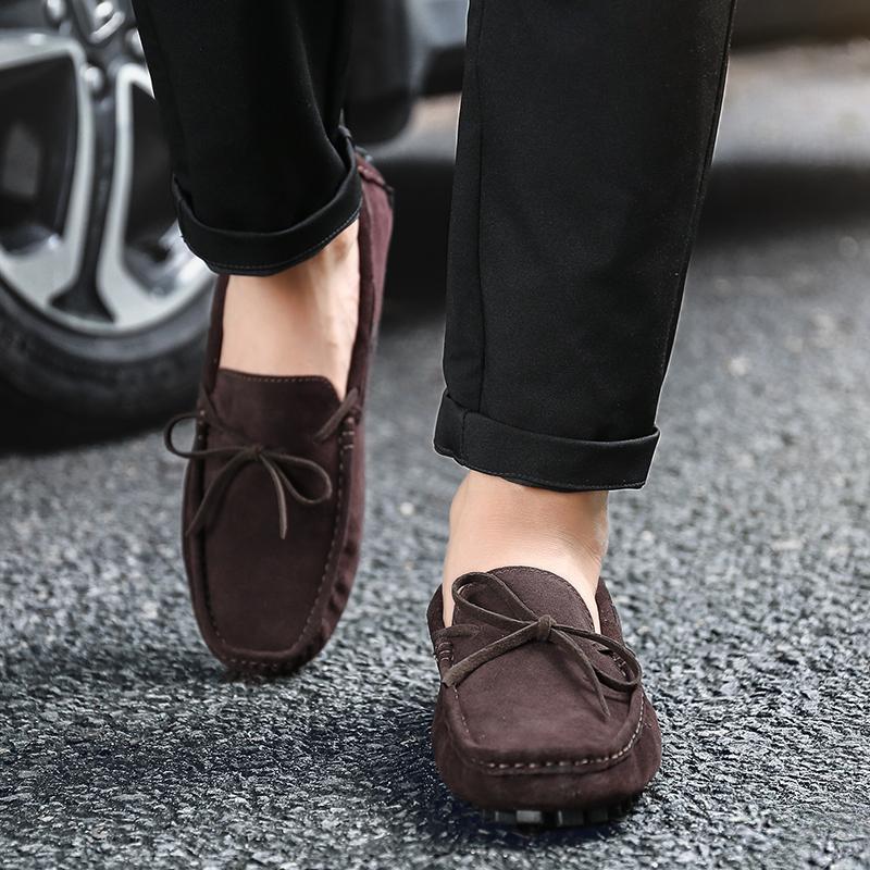 Fashion Casual men's shoes Classic Comfort and Soft Bottom Style Office daily outdoor walking Lightweight shoes Black versatile