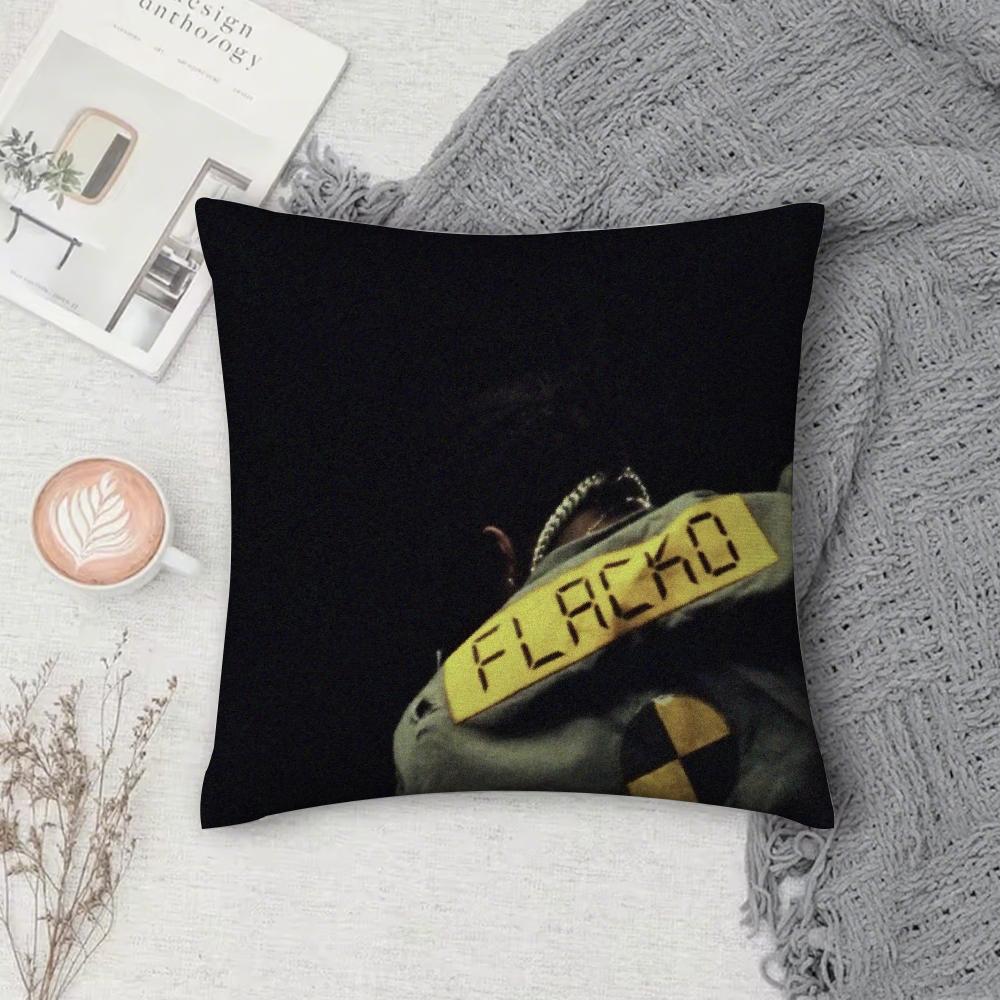 Rapper A-ASAP R-Rocky Testing Pillow Case Square Double-Sided Printing Short Plush Sofa Cushion Cover Bedside Pillow