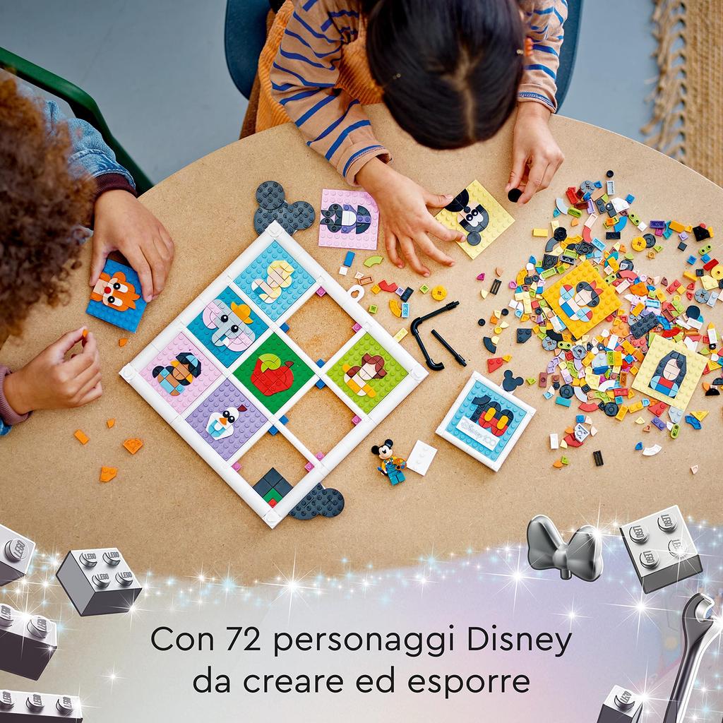LEGO Disney 100: Disney's 100th Anniversary Collection of Popular Characters! 43221 Toy Blocks, Gift, Fantasy, for Girls Ages 6 and Up