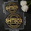 1pc Shitbox Interesting Trendy Car Sticker Waterproof for Windows Trunk Motocycle Helmet Fairing Scooter Universal Vinyl Decals