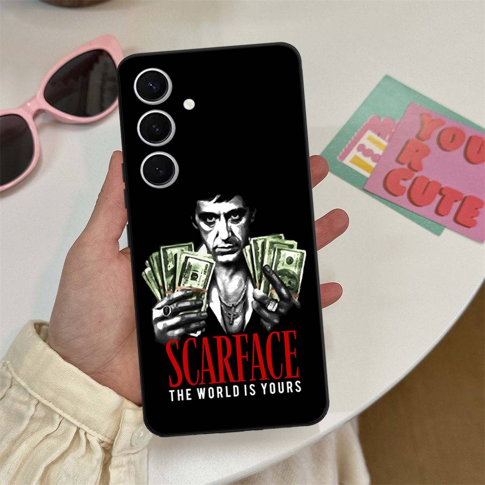 Classic Tonny Montanas Scarface Phone Case For Samsung S 24 Fe 25 Ultra Plus 20 Lite 21 30 22 23 24 22 Ultra 5G Fundas