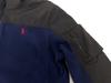 POLO RALPH LAUREN Fleece Jacket with Nylon Size Navy Men's Zip-Up Trim, XL, (Product Code 0101846)