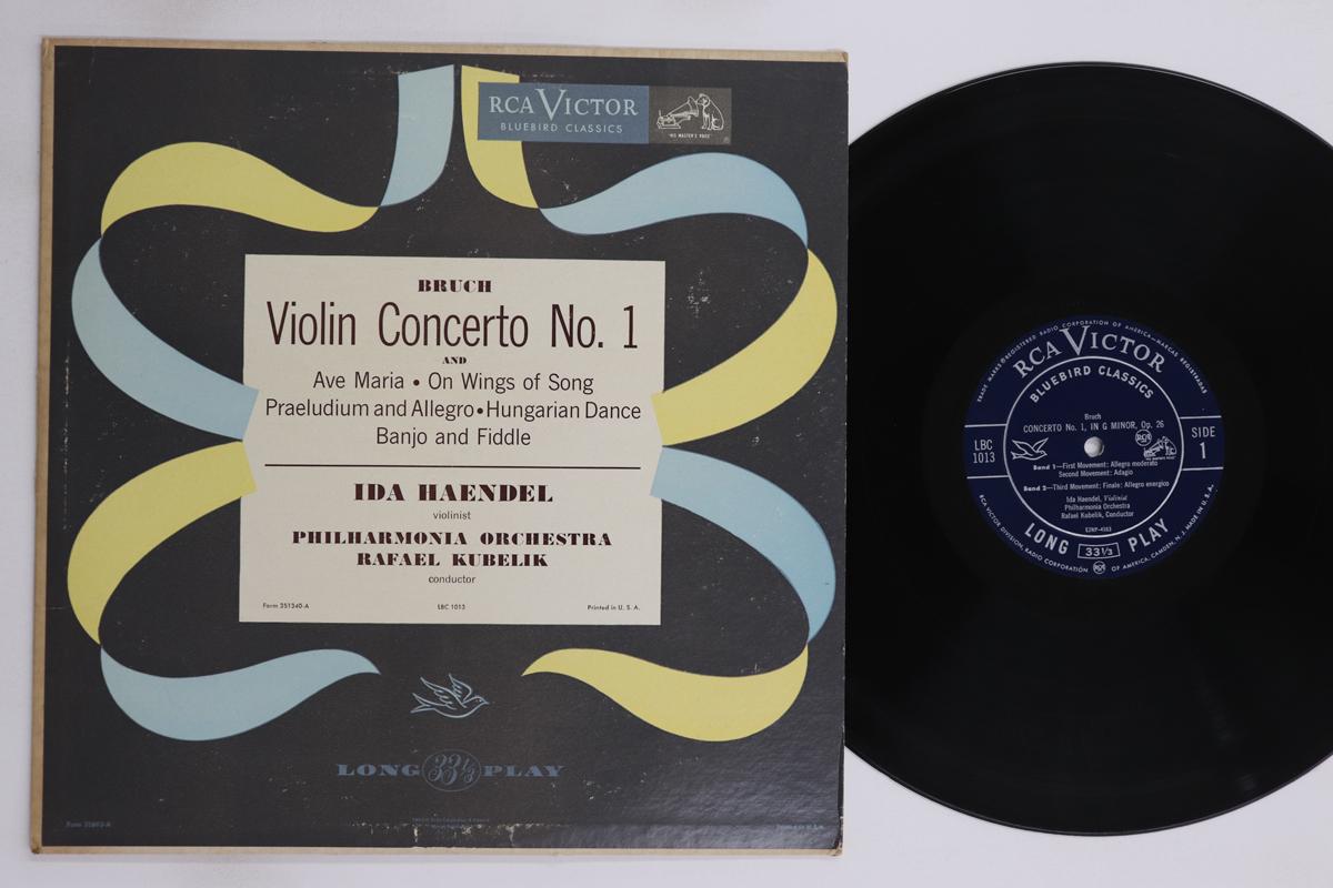 

LP Record IDA HAENDEL PHILHARMONIA ORCHESTRA Bruch Violin Concerto. No. 1 In G M LBC1013 RCA BLUEBIRD C 1954 US Classical Used