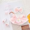 Labubu Fabric Clothes Sitting Party Vinyl Figurine Pendants Baby Clothes Shoulder Straps Pants