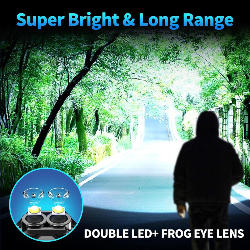 8 Modes Waterproof Mini Keychain Flashlight Magnet USB C Rechargeable EDC 800 High Lumens LED&COB Portable Clip on Flashlights