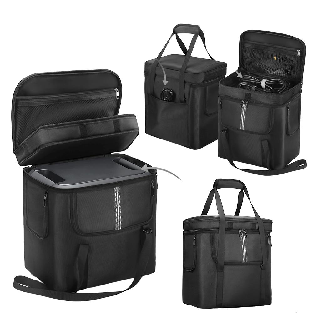 Portable Power Station Bag Waterproof Carrying Case Travel Storage Bag Multiple Pockets for BLUETTI Portable Power Station AC180