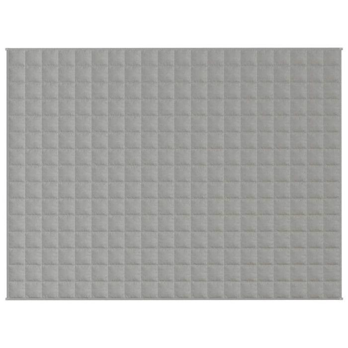 VidaXL Couverture lestée Gris 150x200 cm 7 kg Tissu 350720
