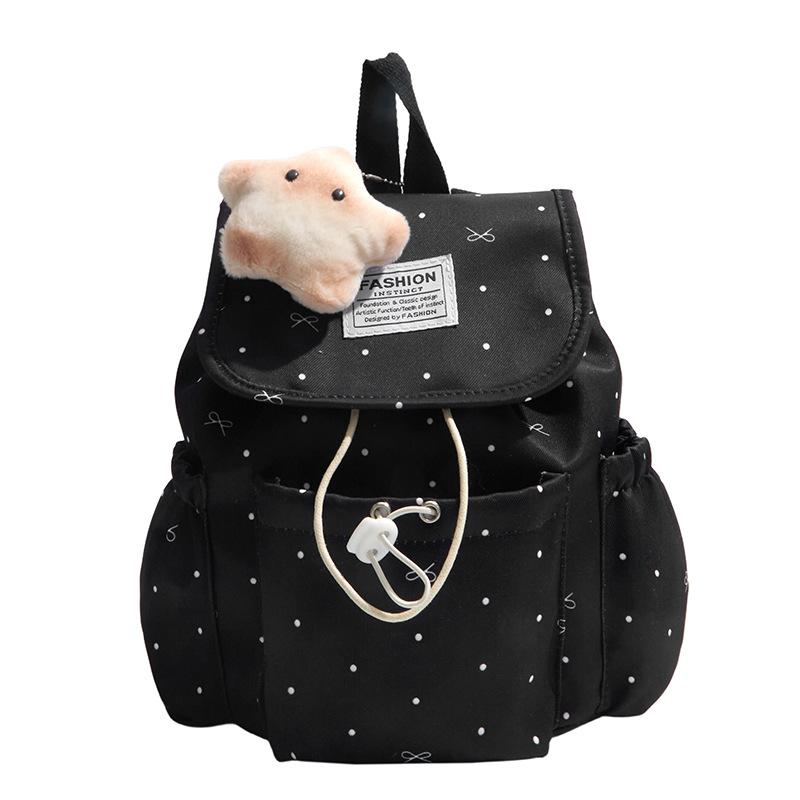 Girl Heart Star Backpack Drawstring Bundle Mouth Design Fresh Student Commuting Versatile Soft Girl Wind Small Backpack