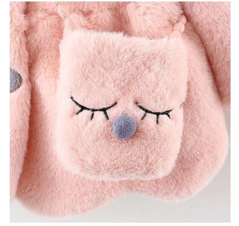 Children's Long-Sleeve Hooded Coat with Rabbit Ears - Winter 2023 Collection