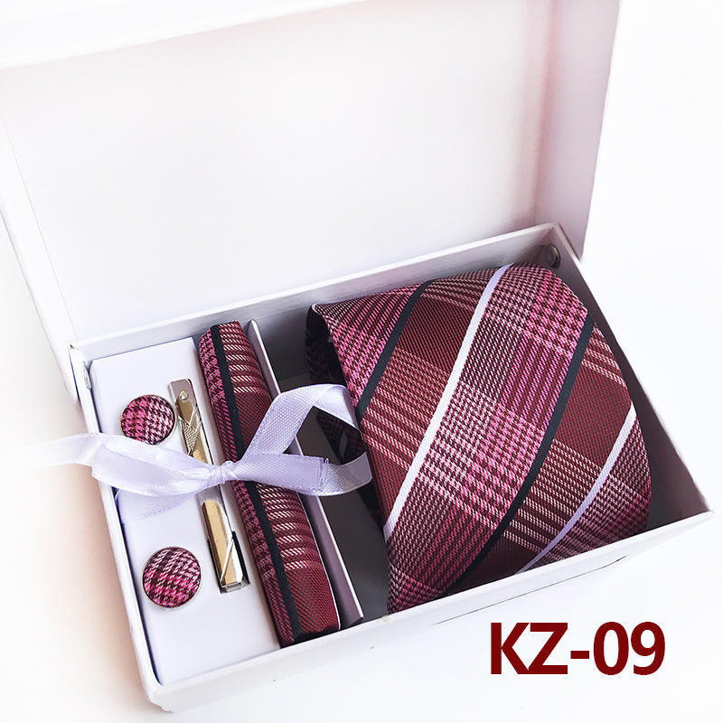 Caja de Regalo de 6 Piezas Corbata Atmósfera Moderna Regalo Corbata Pajarita Clip