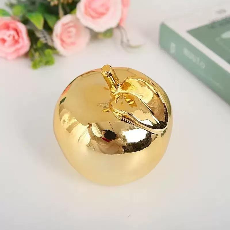 Apple Home European White Porcelain Home Decoration Creative Living Room Study Christmas Apple Foyer Decor Crafts