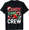 Candy Cane Crew Shirt Adult Men Women Kids Christmas Pajamas Unisex T-Shirt