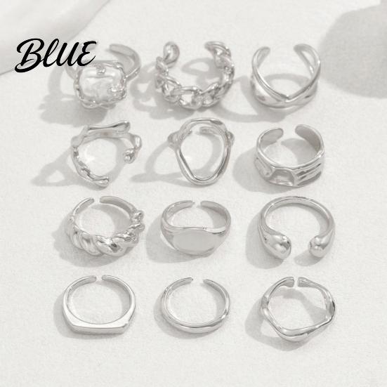 Slimming Hand Ring 1 Set Stackable Rings V-Shaped Geometric Finger