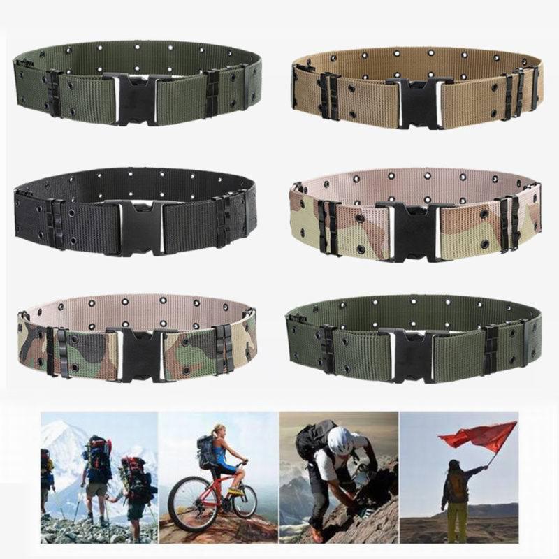 Tactical Belt 5.5cm Wide Nylon Knitted Outer Belts For Outdoor Mountaineering Hiking Military