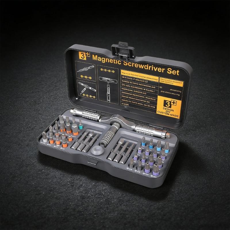 Pack of 40 ratchets Set Features Removable T Handle for Easy Adjustments in Maintenance Tasks