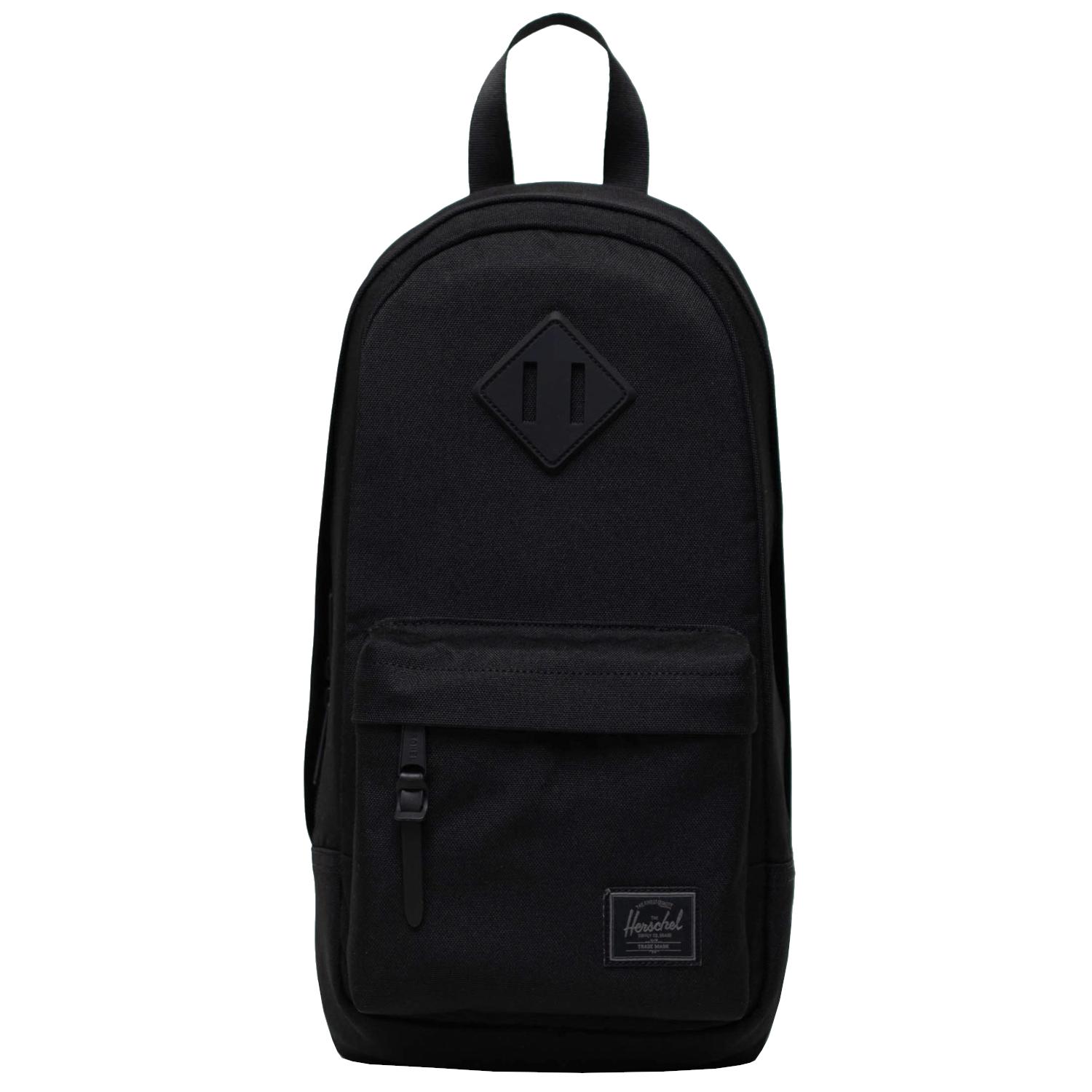 Herschel Borsa a spalla Heritage, zaino unisex nero