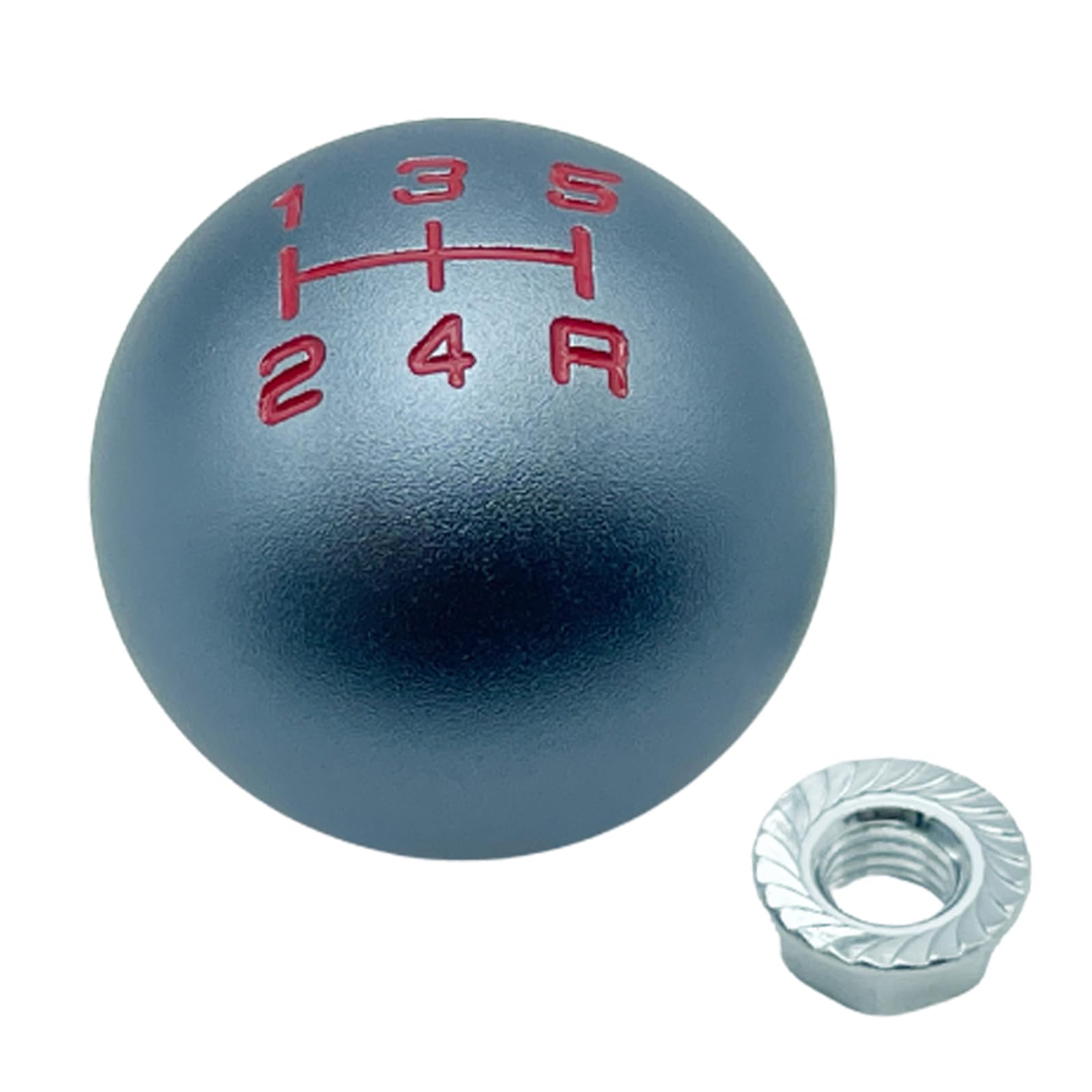 

TIGRE BLANC Универсальная ручка переключения передач МКПП Рычаг переключения передач Круглая Honda Алюминий Автомобиль Кастом M10 x P1.5 5 скоростей Серый серый