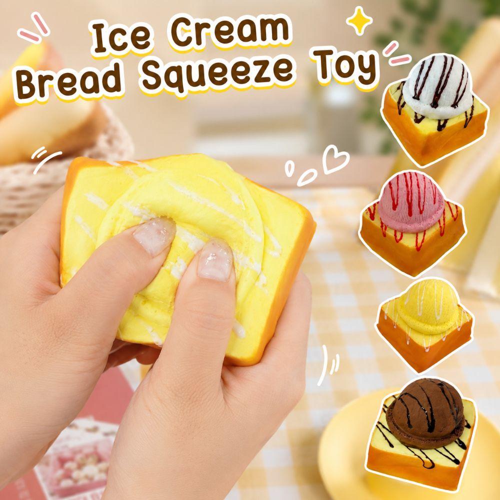 Super Soft Ice Cream Bread Squeeze Toy Creative Realistic Dessert Pinch  for Kids Adults
