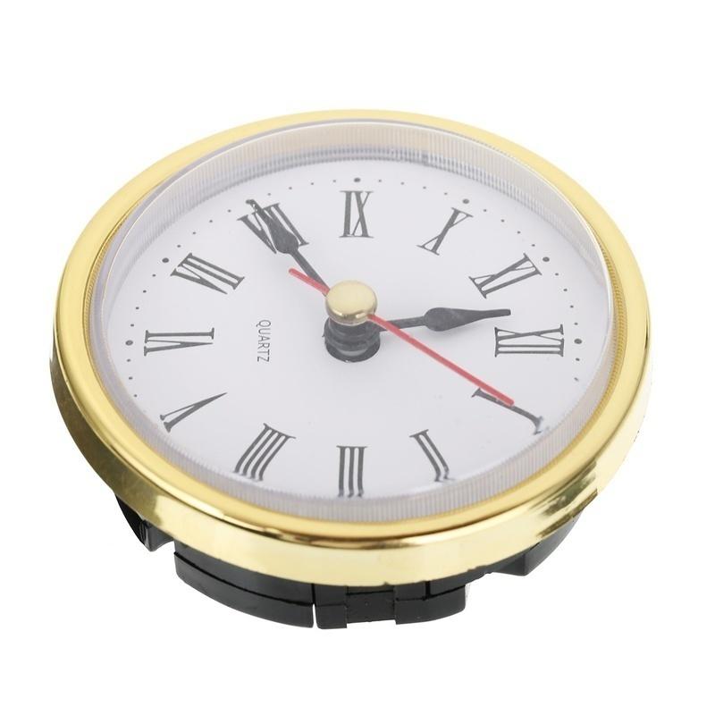 Classic Clock Craft Quartz Movement 2-1/2" (65mm) Round Clocks Head Insert Roman Number Mayitr