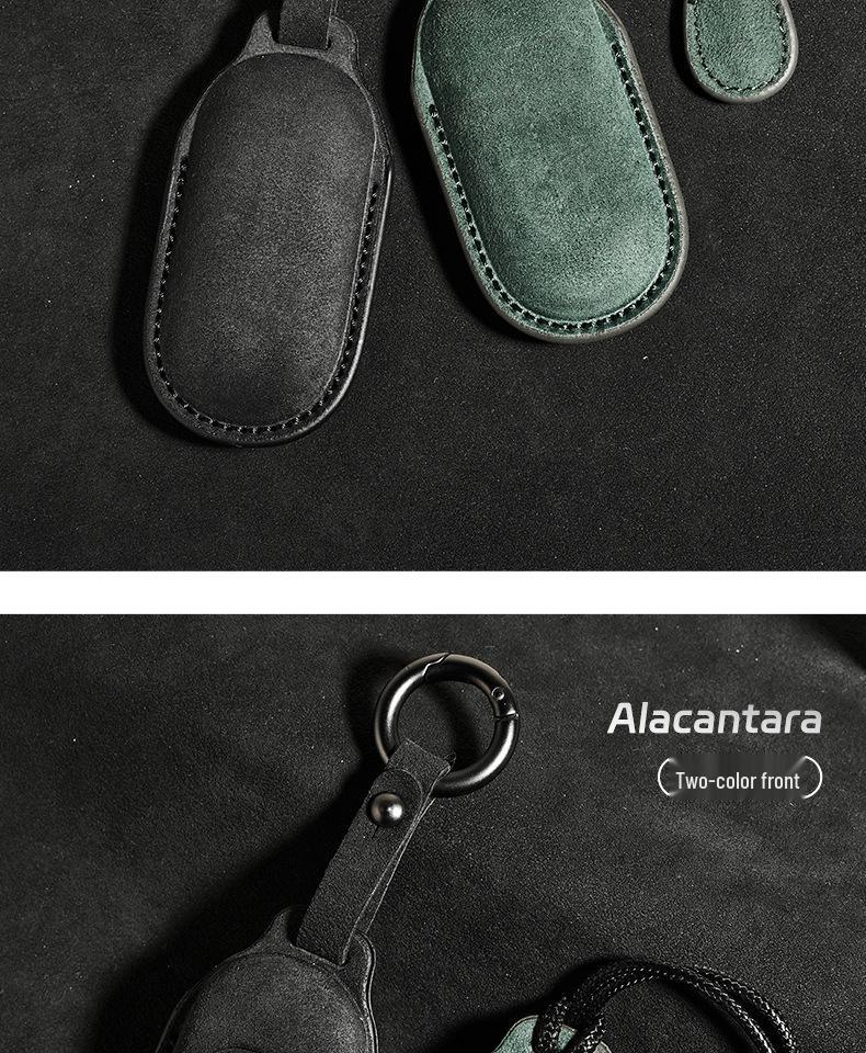 Premium Leather Suede Key Case for Leapmotor C11