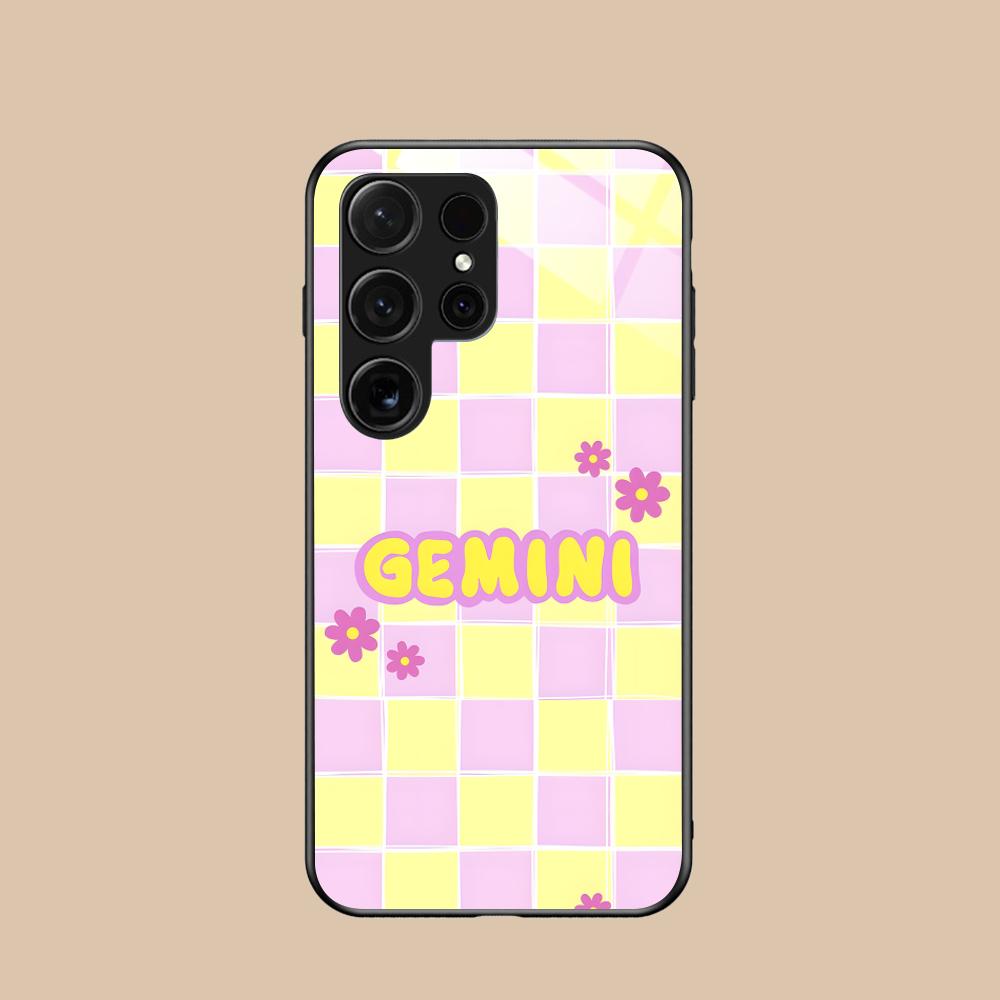 

Zodiac Sign Gemini Mobile Phone Case for Samsung Galaxy A56 55 54 53 52 51 36 35 34 23 16 15 5G Glass Colorful Cover Cover Galaxy A16
