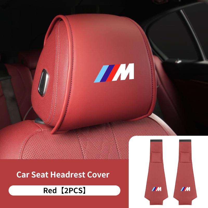 1/2pcs Car Seat Universal Headrest Pillow Anti-dirty Protector Cover For BMW E30 E34 E36 E39 E46 E52 E53 E60 E61 E62 E70 E71 E83