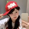 Cotton Embroidered Letter Hat Peaked Creative Fruits Cap Simple Fruits Baseball Cap  Men