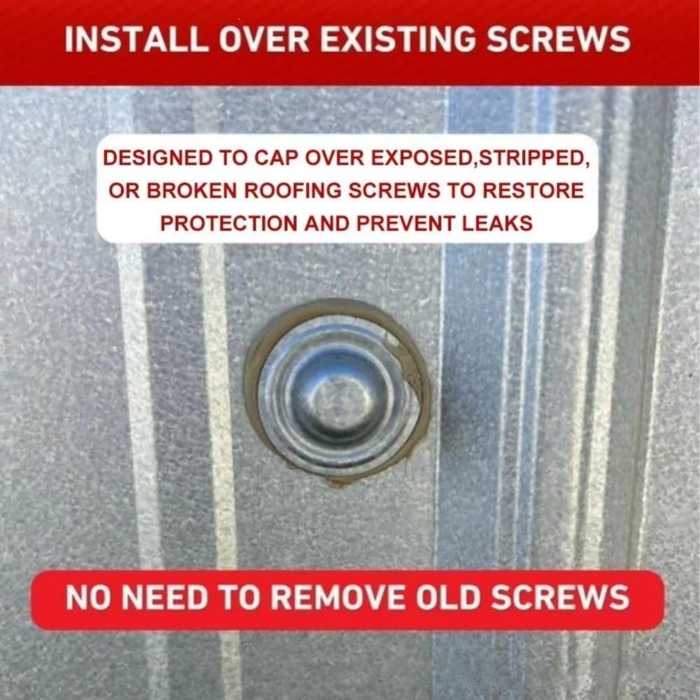 5/10/20Pcs Stainless Steel Roof Bolt Caps Directly Cover Spiral Cap Roofing Screw Caps  Outdoor