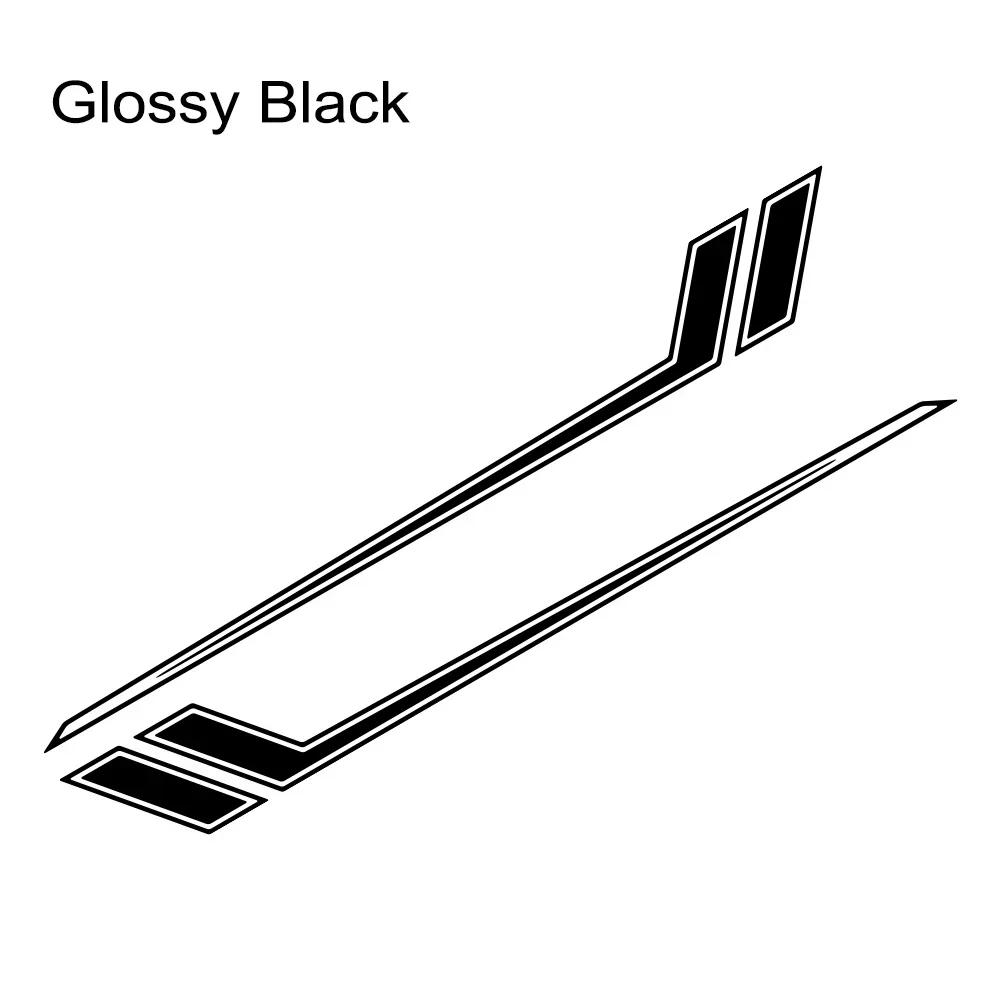 2PCS Double Long Striped Car Door Side Stickers Racing Style Striped Vinyl Decals Auto Body DIY Decoration Stickers Accessories