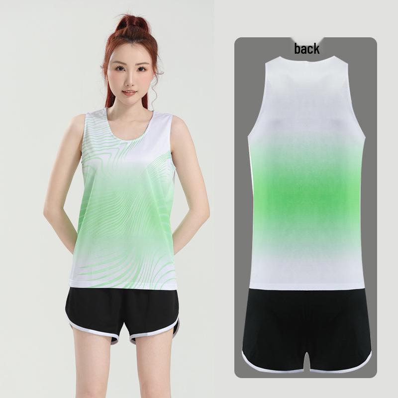 Men's Quick-Dry Track & Field Marathon Training Set: Running Vest & Shorts