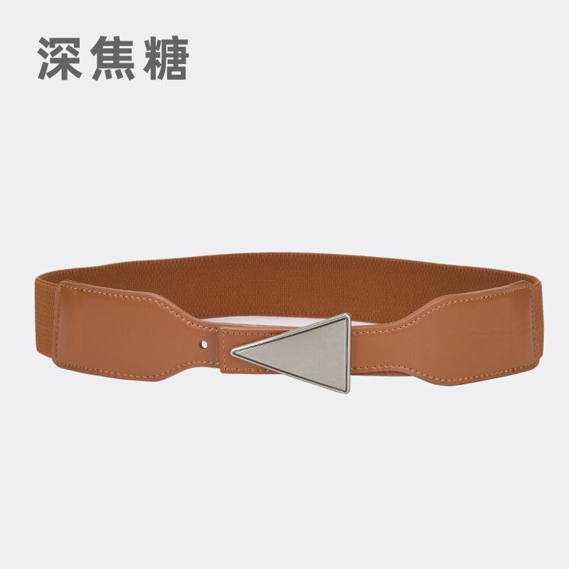 

Широкий пояс-кушак Женский простой декоративный пояс для платья Аксессуары для талии Полосатый эластичный пояс для свитера