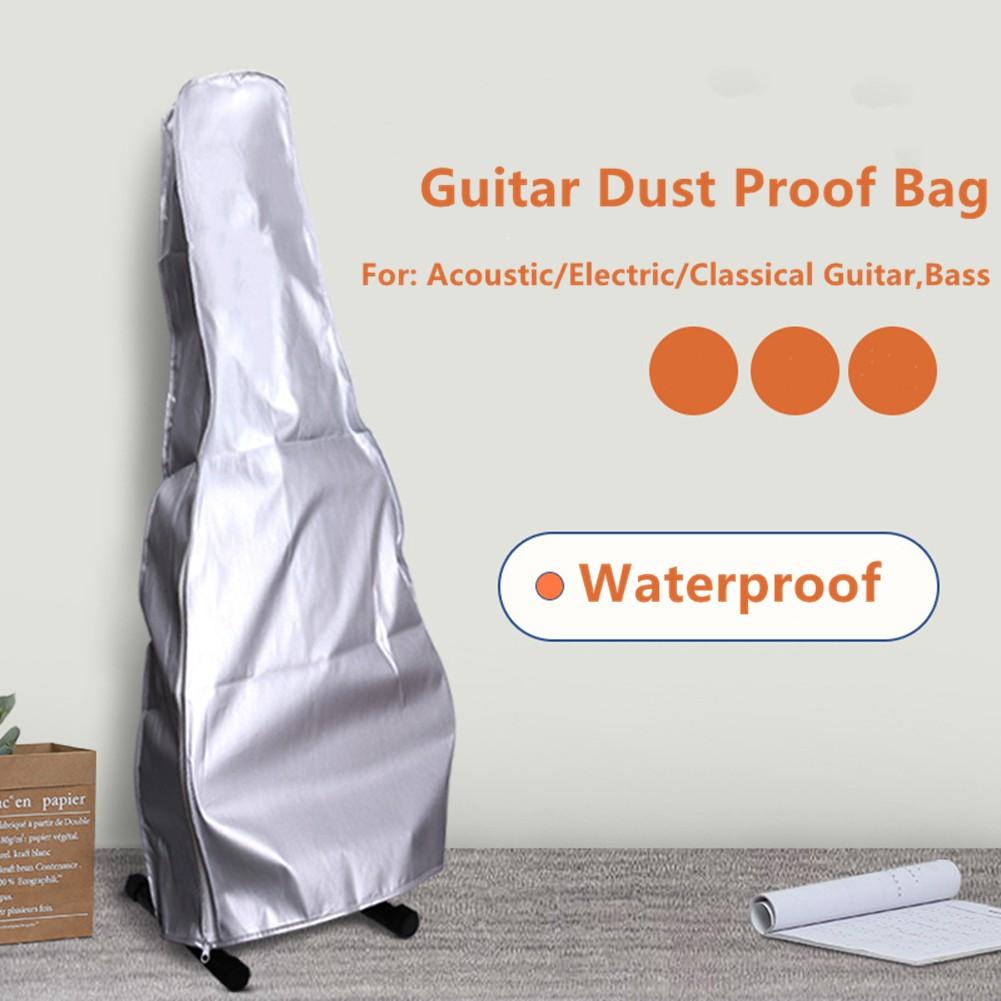 Guitar Dust Cover Storage Transparent/Silver Waterproof