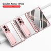 Galaxy Z Fold8 Ultra Protective Case With Full Coverage Electroplated Transparent Shell Integrated Kickstand