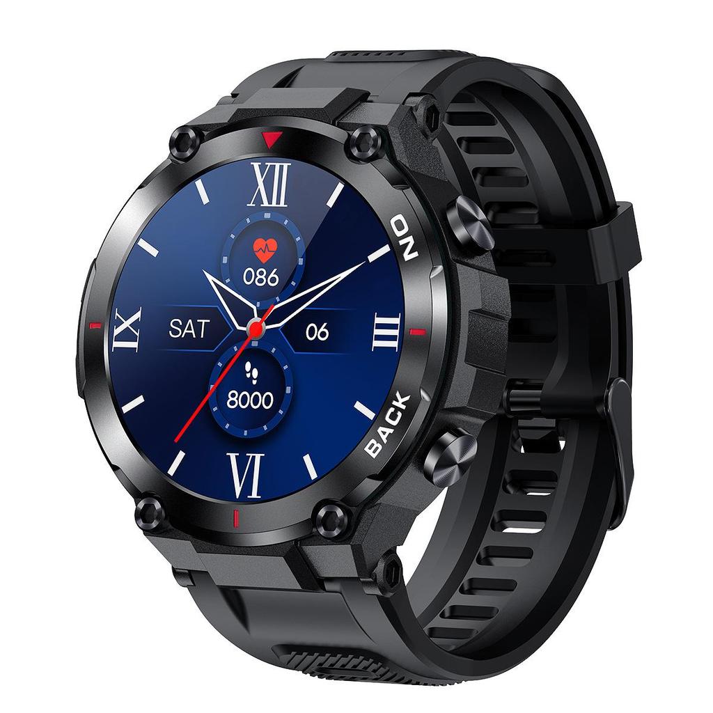 SACOSDING GPS Chytré hodinky pro muže s HD displejem, 480 mAh Fitness náramek, 24hodinový monitor srdečního tepu, IP68 chytré hodinky