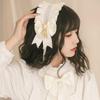 Ribbon Bow Lolita Lace Headband Sweet Maid Cosplay Headdress Cute Ruffled Hairband  Girls