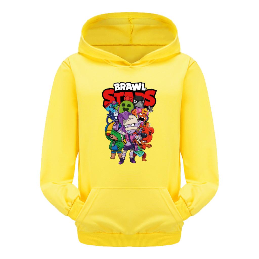4094 Dětské kluci holky Brawl Stars Potisk Ležérní Kapesní Dlouhý rukáv Mikiny