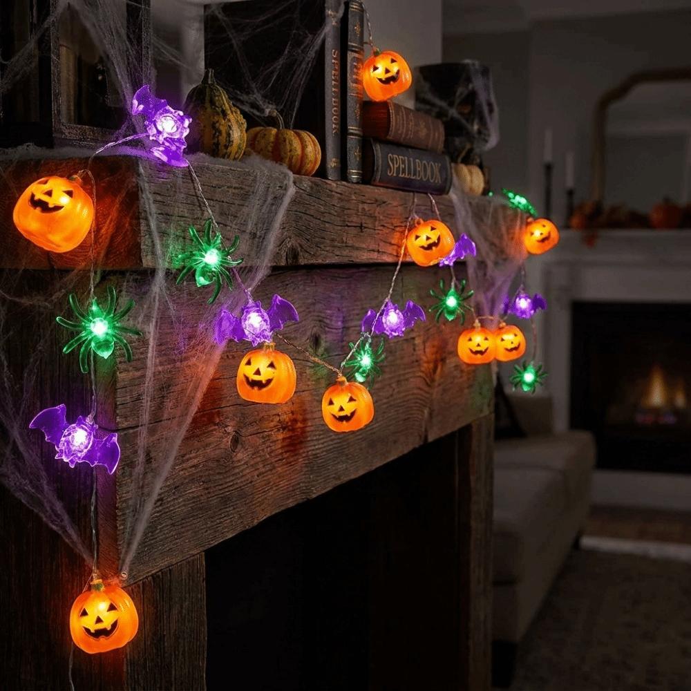 Ghost LED String Lights Battery Powered Decorative Light String Halloween Party Lights  Festival