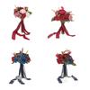Wedding Artificial Flower Bouquet Rose Flower Ornaments Handheld for Bridal Bouquet Wedding Party Props