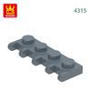 Non-Toxic 135Pcs/Lot 4315 1X4 Hinge Building Blocks Moc Vehicle Roof Accessories Compatible With Brick Children Toys Gift Box