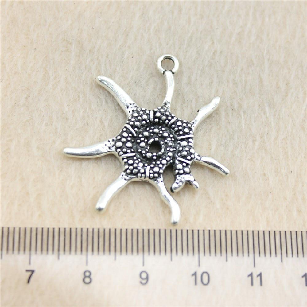 

6 шт. металлические подвески-подвески водные существа 32x30 мм поставки для компонентов ювелирных изделий B13297