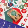 Biscuit Candy Self Adhesive Advent Calendar Number Christmas Label Paper Sticker Packaging Labels