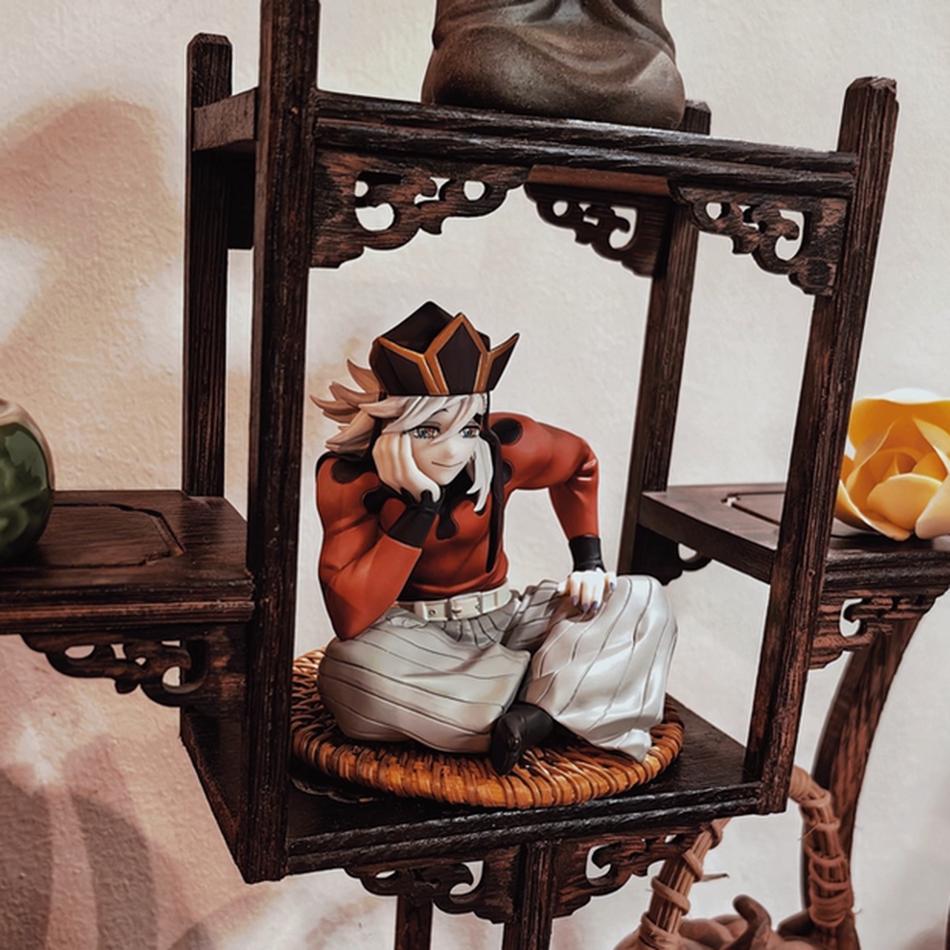 8,5 cm Kimetsu no Yaiba Animefigur Douma Övre Två Actionfigur Douma Nuddelstoppare Figur PVC Samling Modell Docka Leksaker