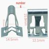 Galvanized Metal Snap Fastener: V-Shaped and U-Shaped Steel and Stainless Steel Clips