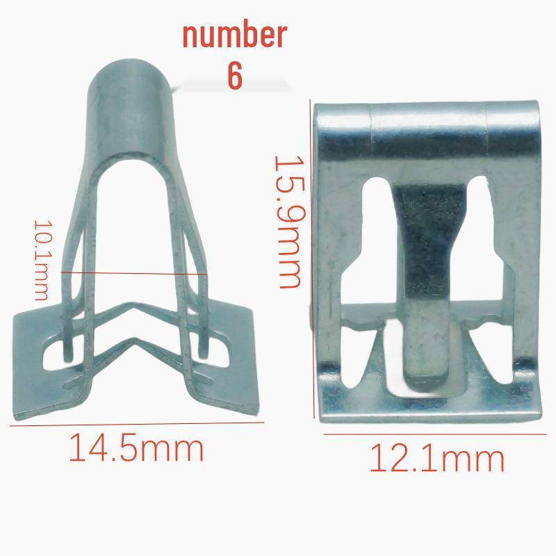 Galvanized Metal Snap Fastener: V-Shaped and U-Shaped Steel and Stainless Steel Clips