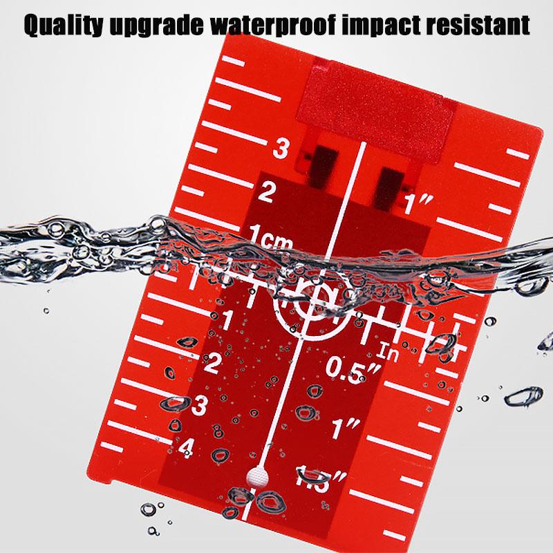 Laser Target Magnetic Floor Target Plate with Bracket, Standard Accessory suitable for Green Beam Laser Level Red Green